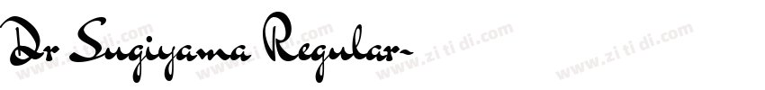 Dr Sugiyama Regular字体转换